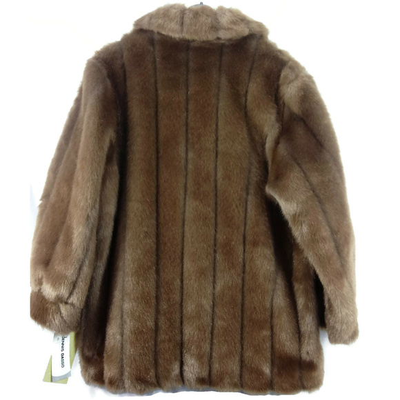 DENNIS BASSO Faux Mink Coat BRAND NEW with Tags - Picture 6 of 7